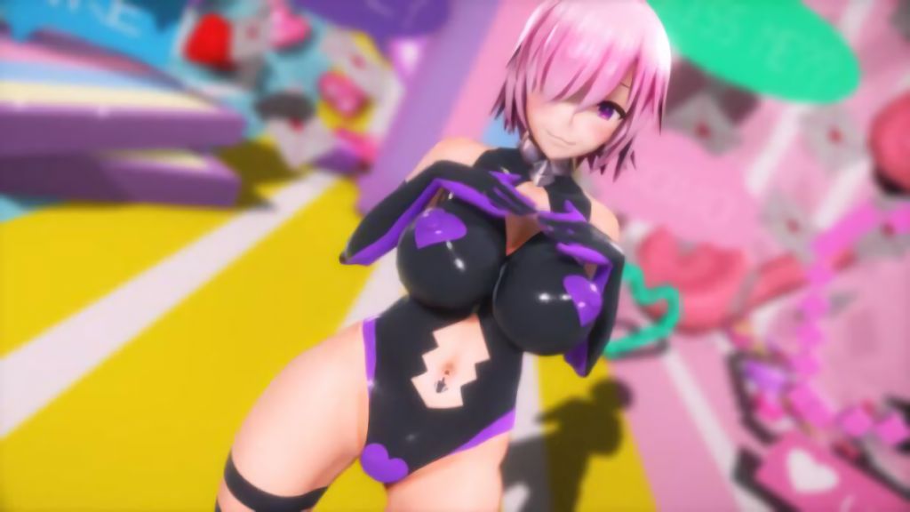 [純愛MMD (Mao)] おっぱい吹っ切れた（マシュ：全体ライト）