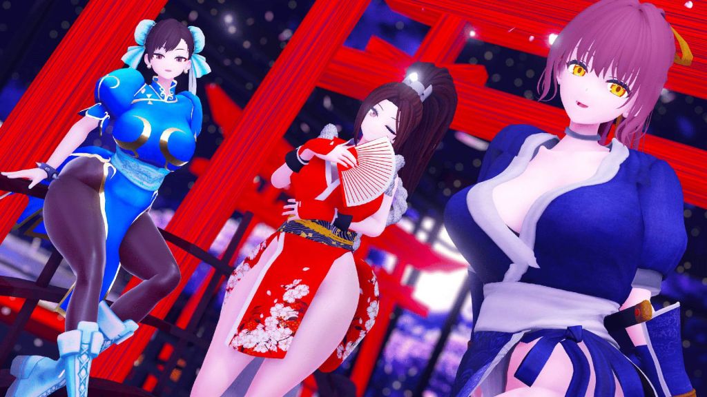 [ブランファンクラブ] 武道を嗜む三娘Ch〇n-Li K〇sumi Mai 〇hira〇ui dance