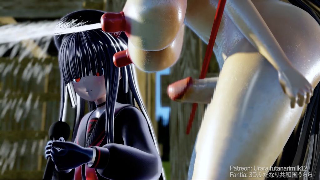 [3Dふたなり共和国 (うらら)] (5分8秒)乳搾り体験で出ちゃったふたなり