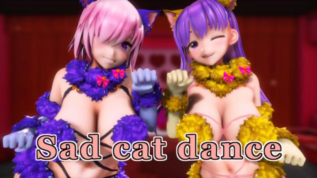 [純愛MMD (Mao)] Sad cat dance（マシュ & BBちゃん）