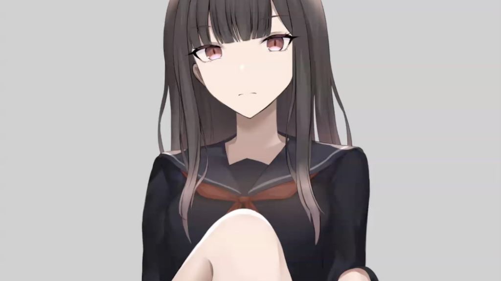 [さじな] 制服黒髪ちゃんの足