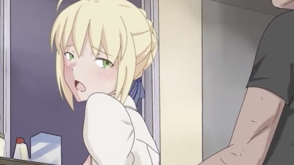 在廚房被幹的Saber