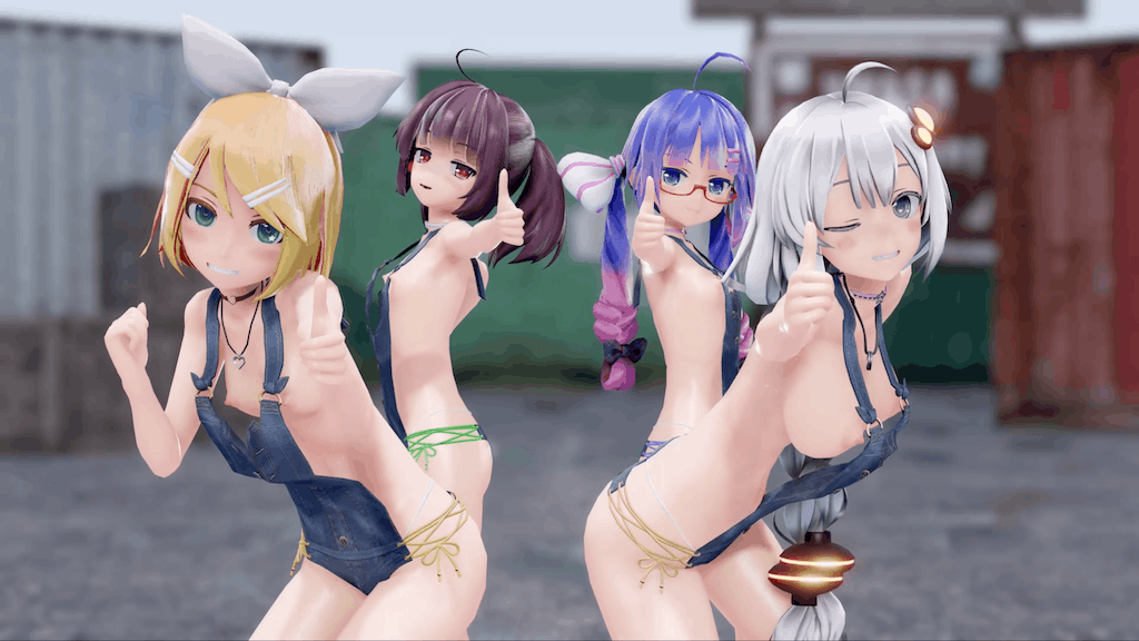 [ますたー🔞] ウナきりたんあかりリンオーバーオール