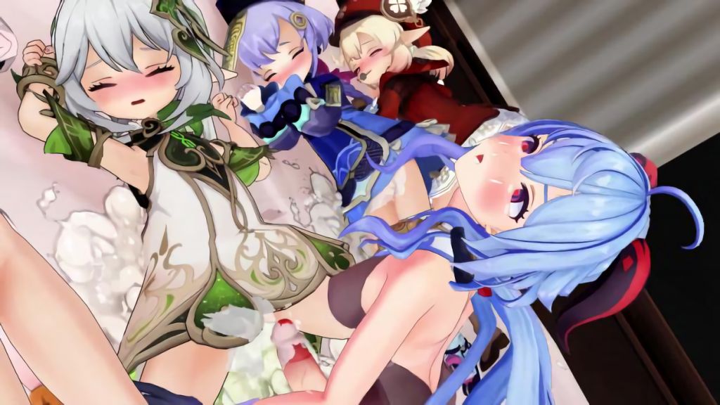 [もう一人の僕] スヤスヤぷにあなを睡姦レイプするふたなり甘雨 前編+後編