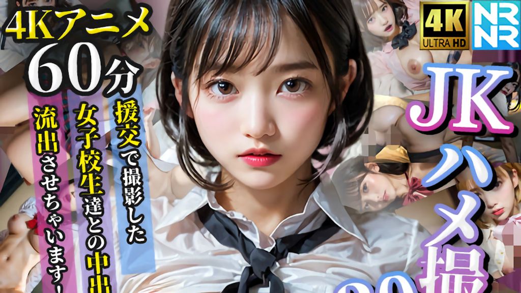 [ぬるぬるアニメ] JKハメ撮り20人 援交で撮影した女子校生達との中出し動画を流出させちゃいます！