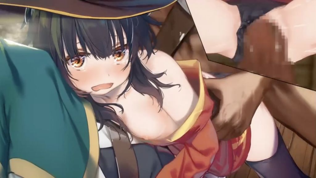 [はるとしを応援し隊] MP切れでカズマの背中でぐったり中のめぐみんが馬車の中で集団痴漢に遭うやつ