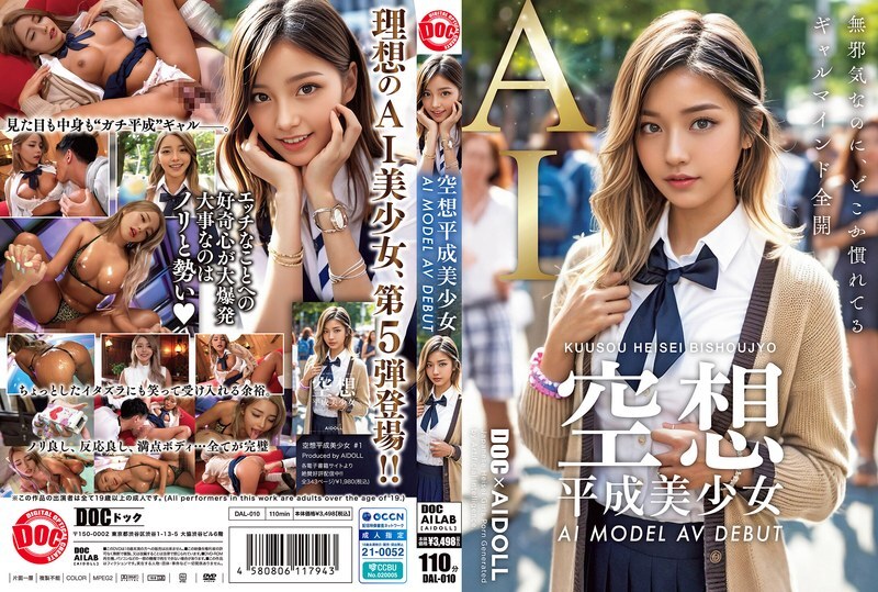 DAL-010 공상 헤세이 미소녀 AI MODEL AV DEBUT 쿠로사키 - 흑사키