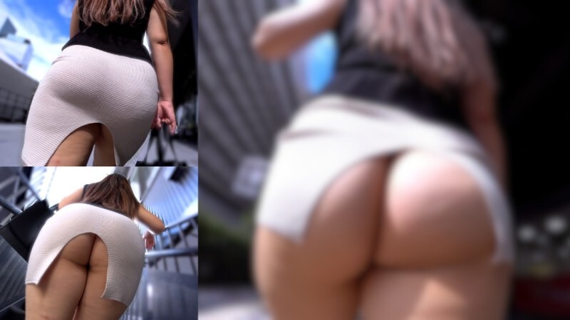 FC2-PPV-4821051 【第一部】【裙子滑落】緊身裙被撩得太高，露出了她光裸的屁股！