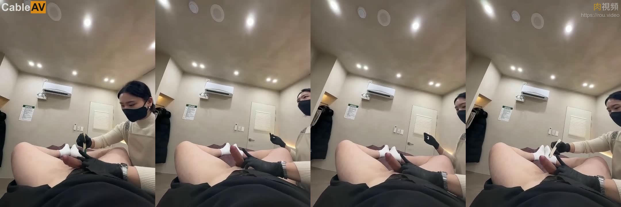 探店大神挺著堅硬雞巴讓美女護理師脫毛 Part (5) 