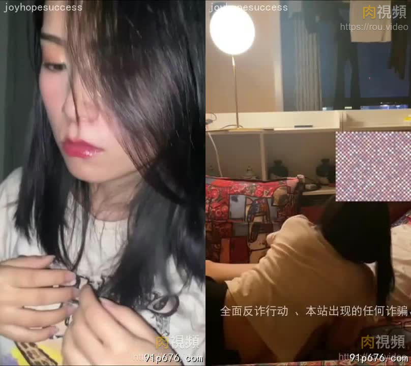 驚險又刺激！調教大二學妹挑戰在樓層打砲 路人經過差點被發現