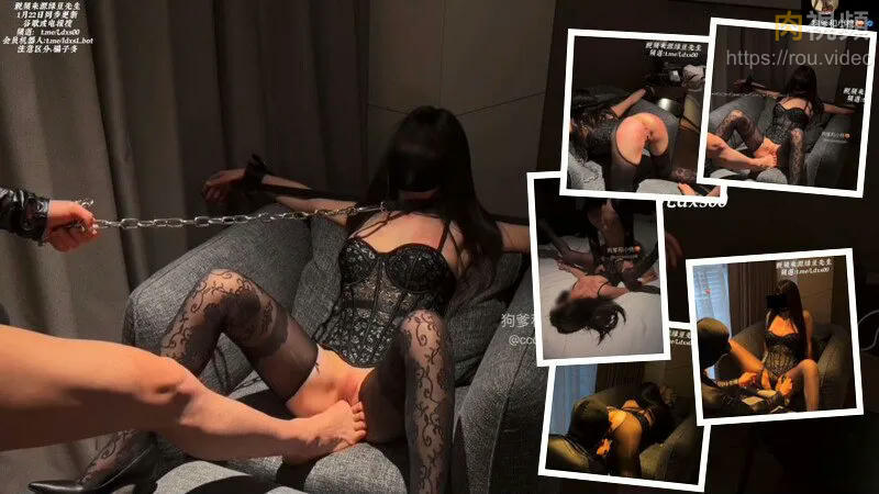 訓狗日記，夜晚臥室燈光暗紅色調，背景播放低沉的音樂，小桃蜜臀陷落之夜