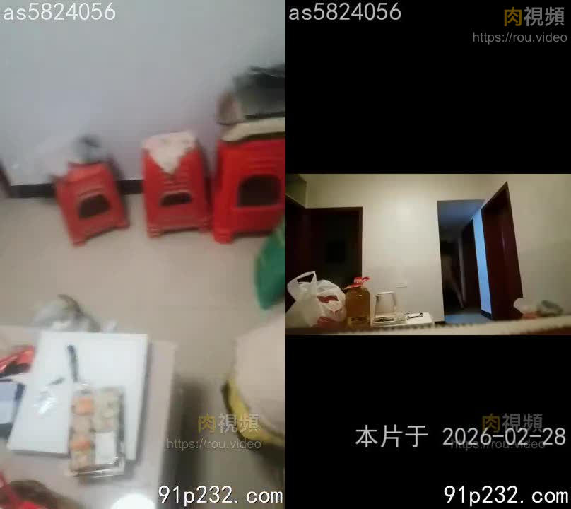 在人妻母狗家裡，趁小孩休息了打開小孩房門操母狗